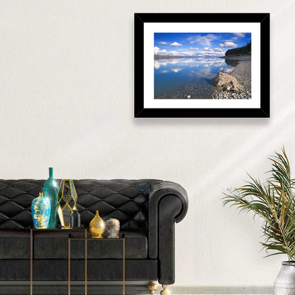 Pukaki Pebbled Shoreline Wall Art