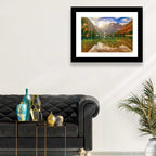 Lago Di Braies Sunrise Wall Art