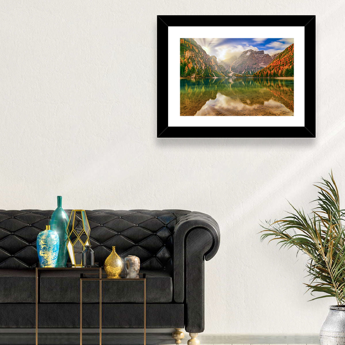 Lago Di Braies Sunrise Wall Art