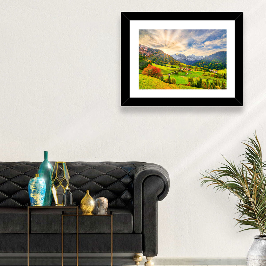 Santa Magdalena Valley at Golden Hour Wall Art