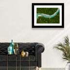 Inn River Aerial View Wall Art