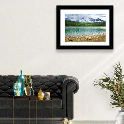 Patricia Lake Cloudy Peaks Wall Art