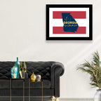 Georgia Silhouette Map Wall Art