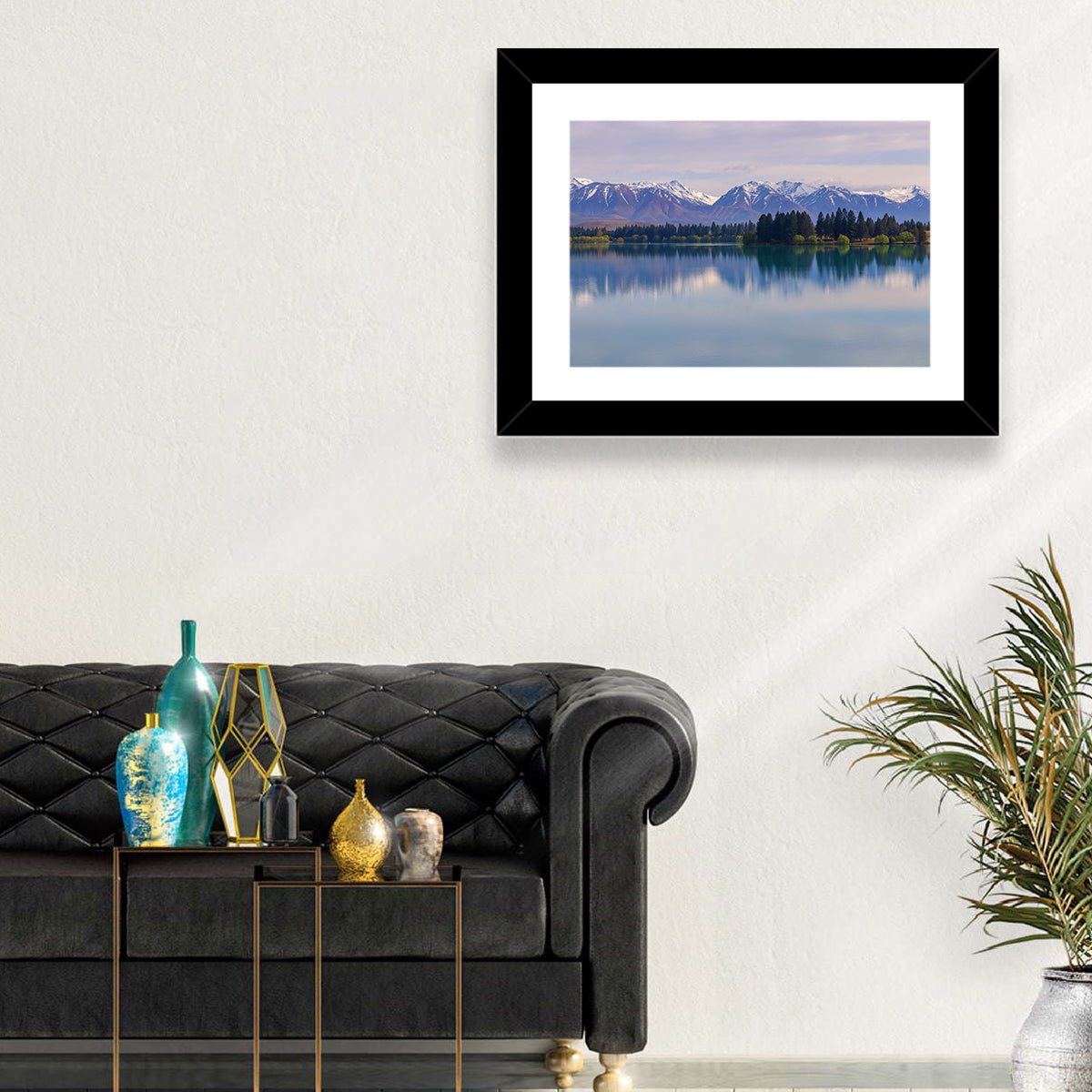Ruataniwha Lake Reflection Wall Art