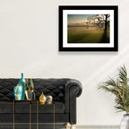 Tire Swing in Morning Mist Wall Art
