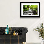 Lush Rainforest Cascade Wall Art