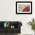 Lake Retba Shoreline Aerial Wall Art
