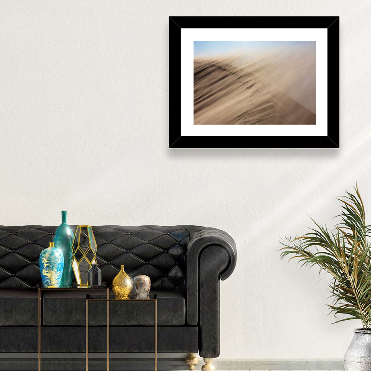 Sandstorm Over Dune Wall Art in a room, landscape