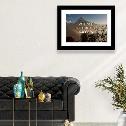 Patience Is the Key to Success Wall Art