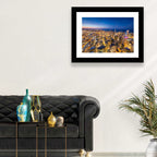 Aerial Chicago Nightscape Wall Art