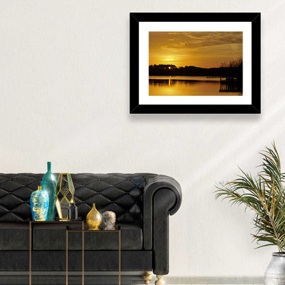 Lake Weiss Sunset Reflection Wall Art
