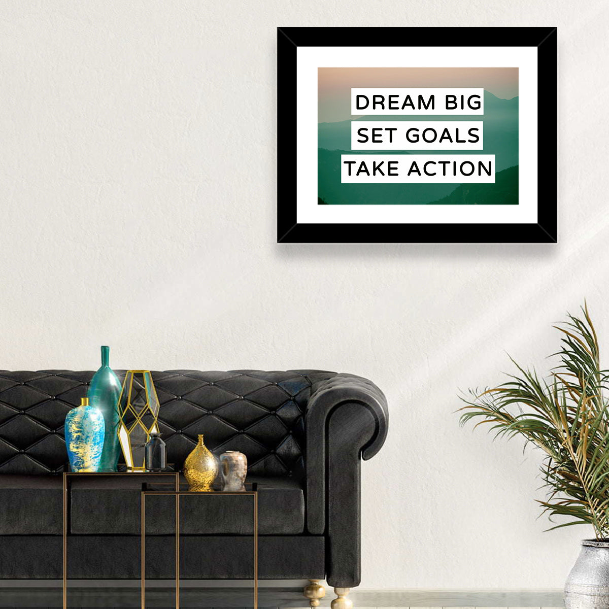 Dream Big Set Goals Wall Art