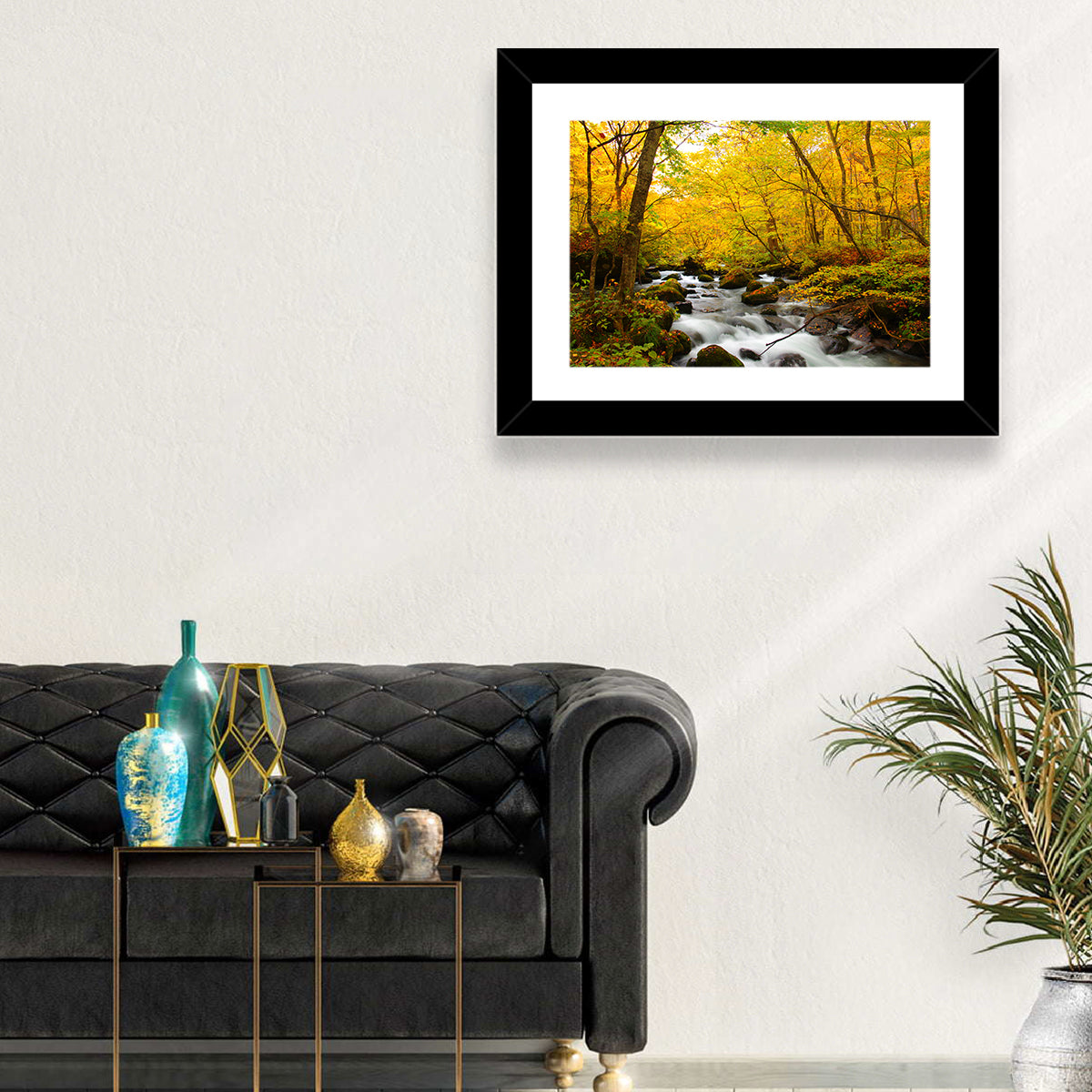 Oirase River Wall Art in a room, landscape