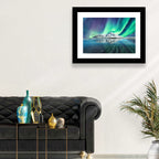 Aurora Over Skagsanden Beach Wall Art