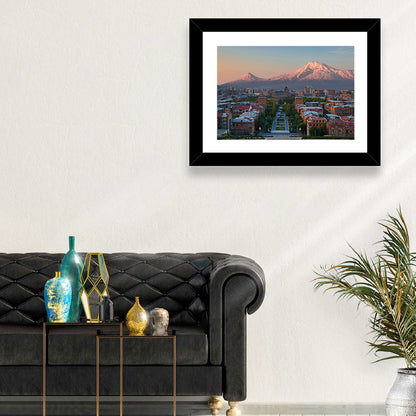 Sunset Over Mount Ararat from Yerevan Wall Art