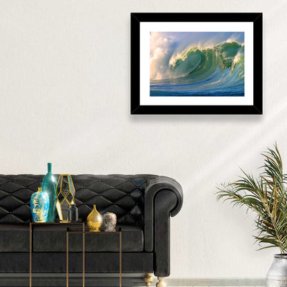 Golden Hour Barrel Wave Wall Art