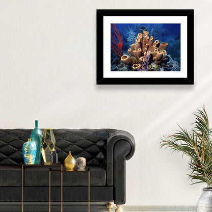 Belize Reef Sponge Scene Wall Art