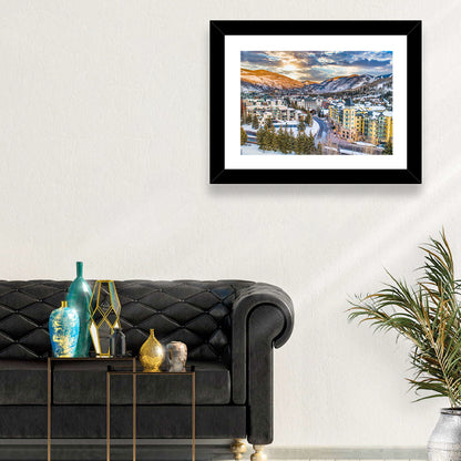 Vail Village Skyline Wall Art