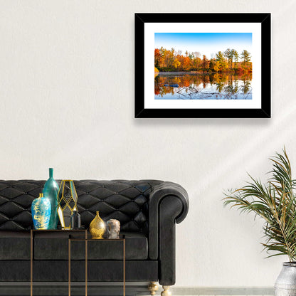 Lake Nockamixon Autumn Reflection Wall Art