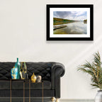 Misty Dock at Lake Squam Wall Art