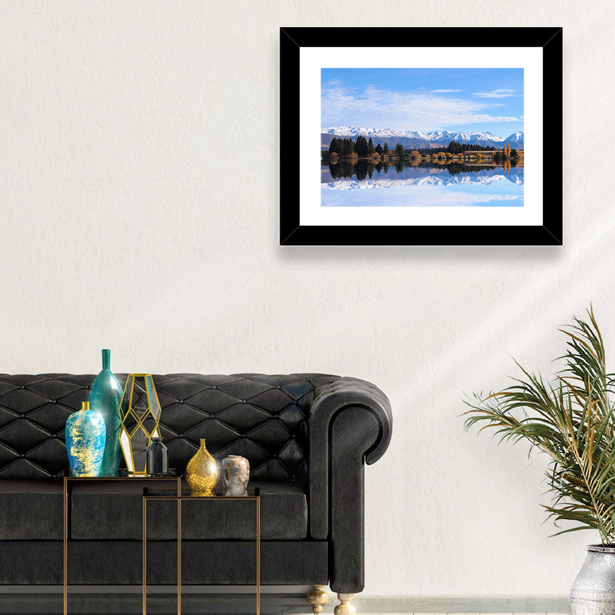 Ruataniwha Lake Reflection Wall Art