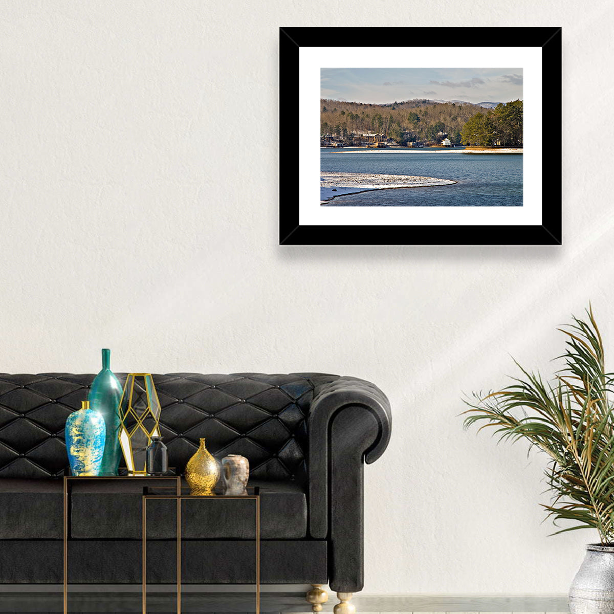 Lake Burton Winter Shoreline Wall Art