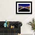Mill Avenue Bridge Night Reflections Wall Art