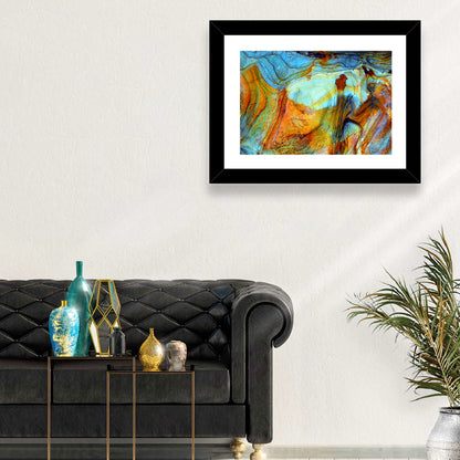 Agate-inspired Rock Pattern Wall Art