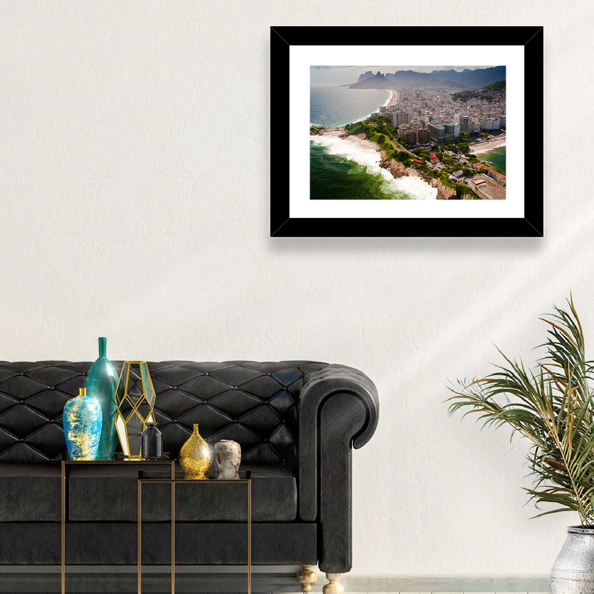 Ipanema Coast Aerial View Wall Art