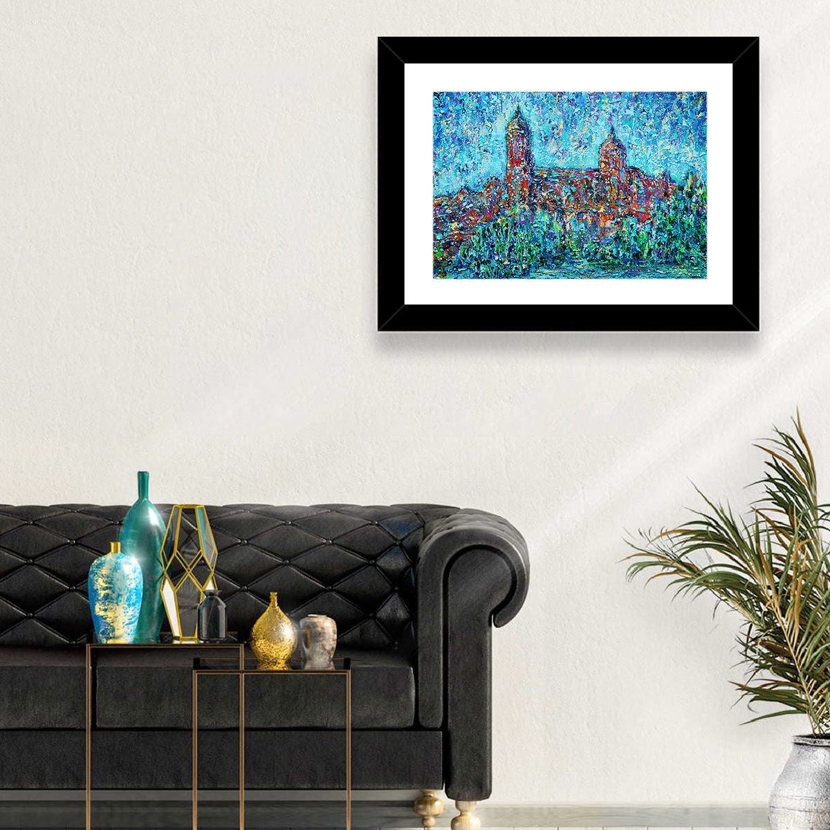 Salamanca Dual Domes Reflection Wall Art in a room, landscape
