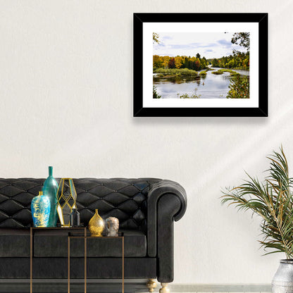 Tahquamenon River Autumn Scene Wall Art