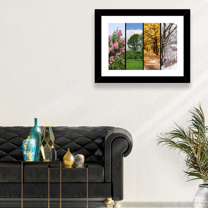 Four Seasons Tree Collage Wall Art
