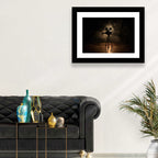 Backlit Vintage Movie Camera Wall Art