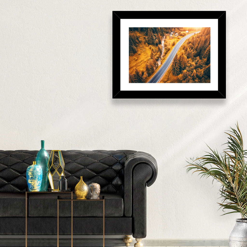 Carpathian Autumn Road Wall Art