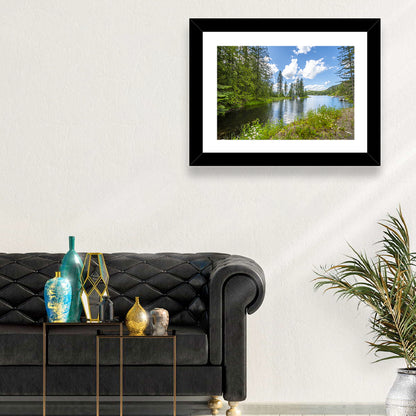 Lake Pend Oreille Wildflower View Wall Art