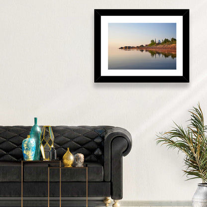 Lake Peipus Sunset with Blue Domes Wall Art