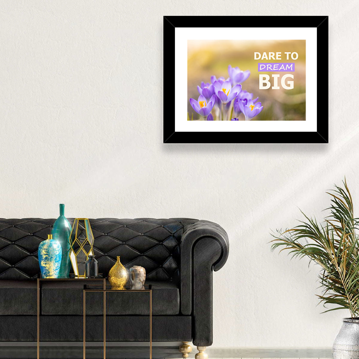 Dare to Dream Big, Purple Crocus Wall Art