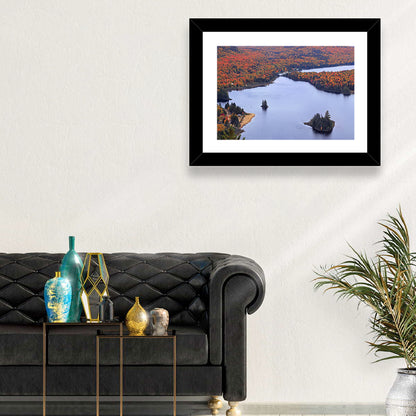 Lake Monroe Aerial with Islands Wall Art