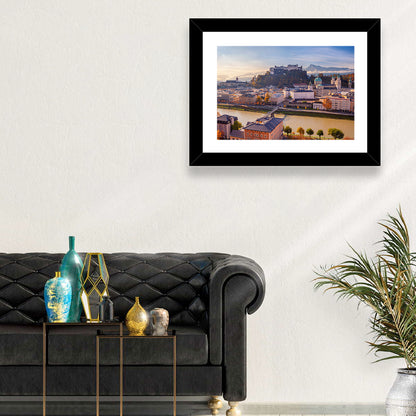 Salzburg Skyline at Golden Hour Wall Art