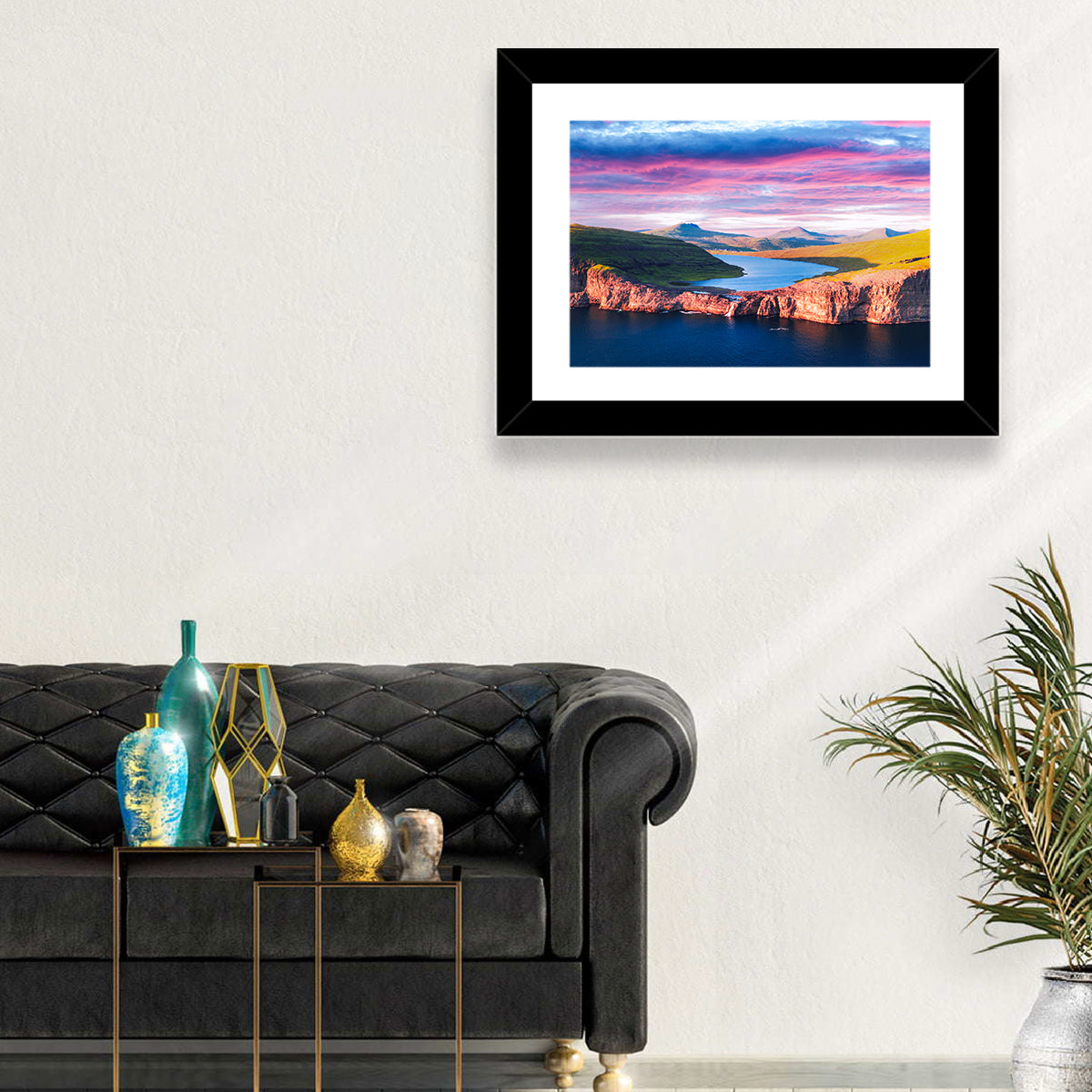Sørvágsvatn Sunset Wall Art