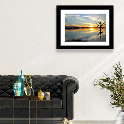 Murray River Sunset Reflection Wall Art