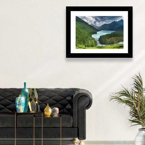 Siberia Woods Mountain Lake Wall Art