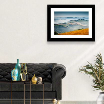 Morning Mist Over Tuscany Wall Art