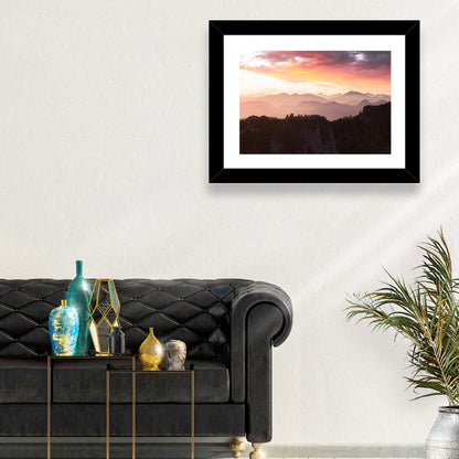 Vancouver Mountains at Sunset Wall Art