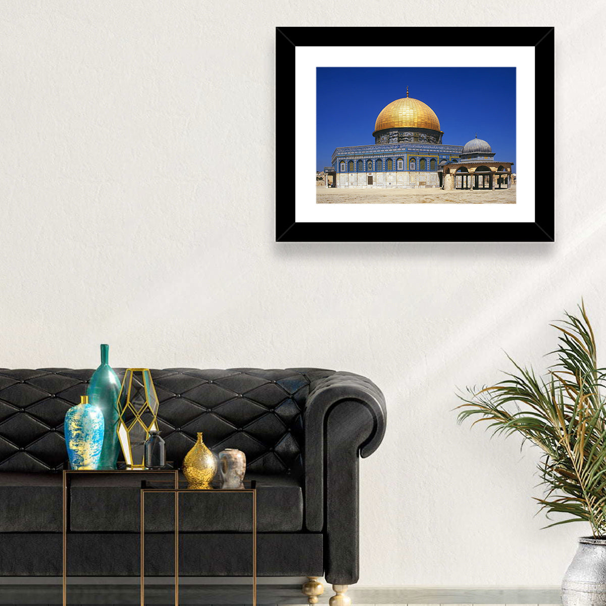 Golden Dome of the Rock, Jerusalem Wall Art in a room, landscape