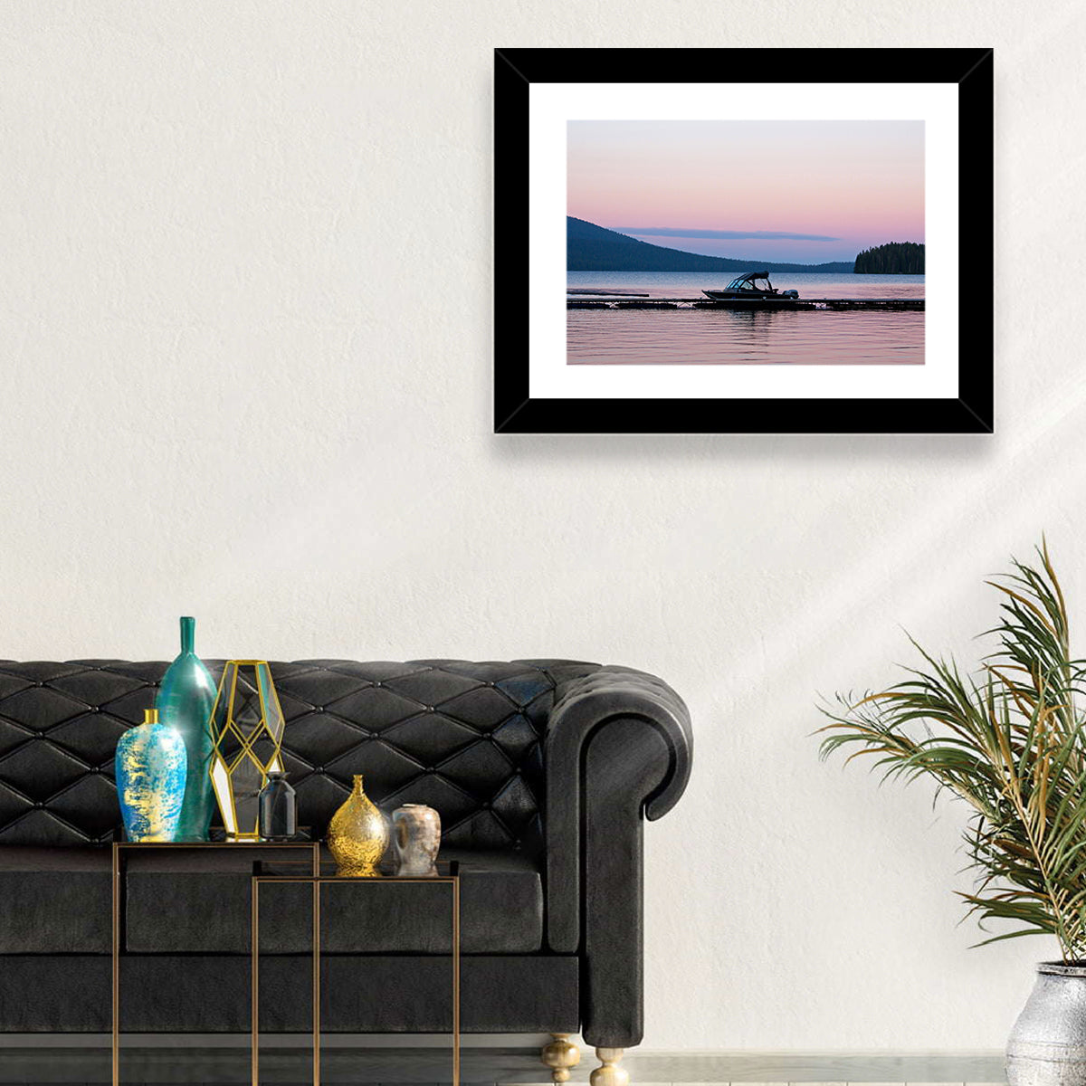 Odell Lake Dock at Twilight Wall Art