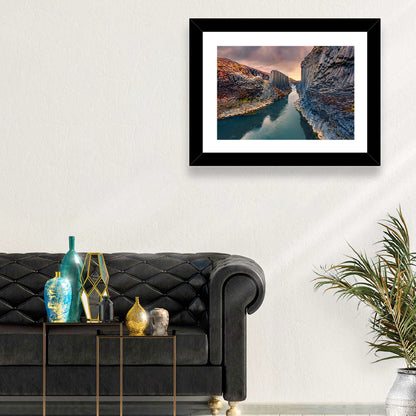 Studlagil Canyon at Sunset Wall Art