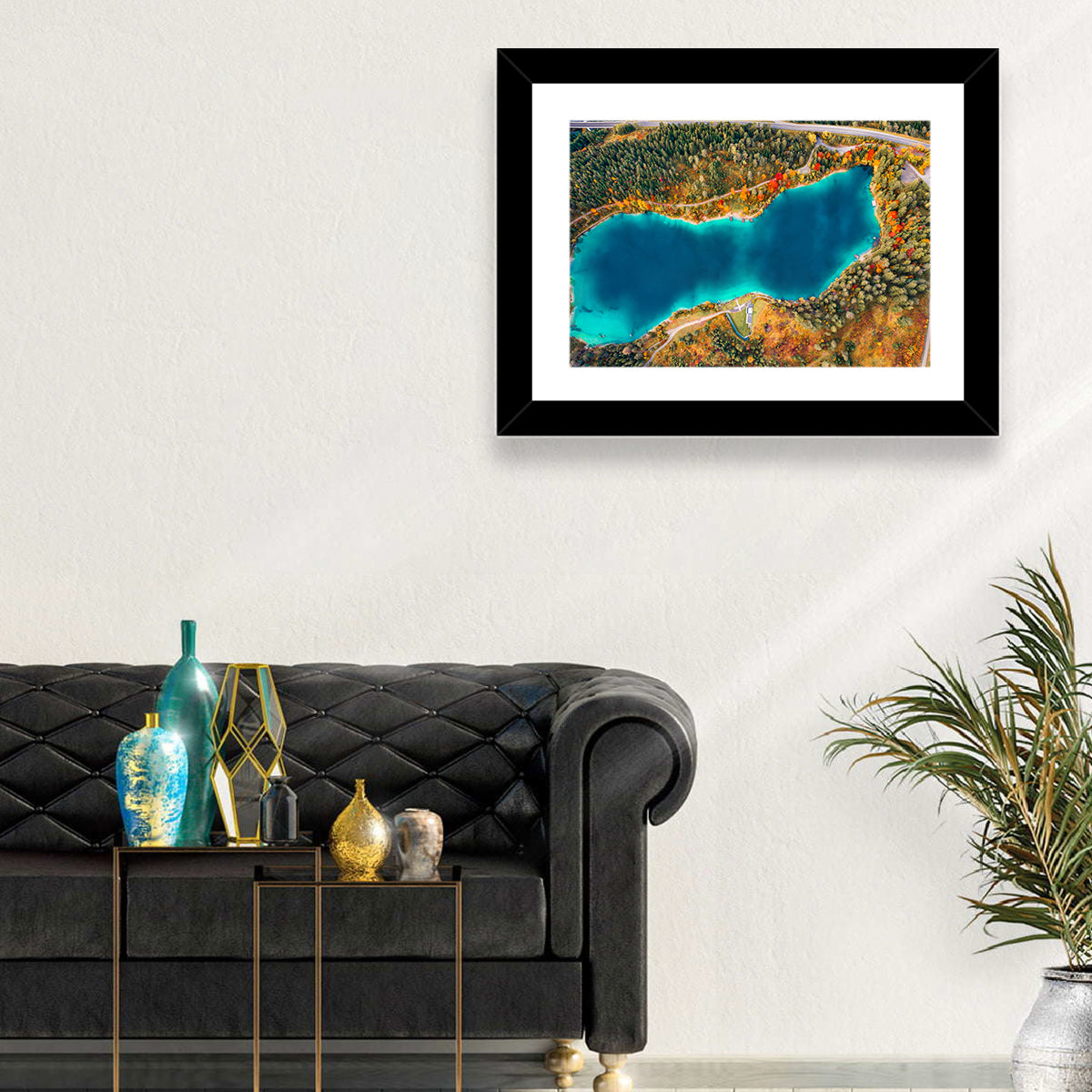 Urisee Lake Wall Art in a room, landscape