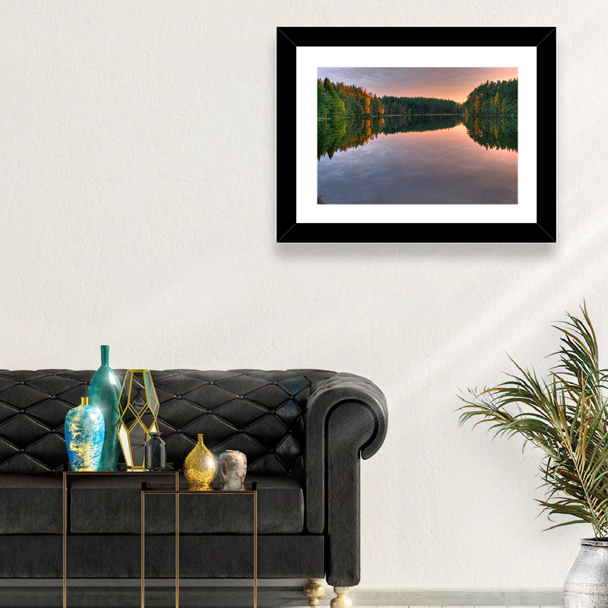 Estonian Lake at Golden Hour Wall Art