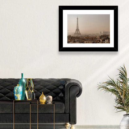 Eiffel Tower Over Paris Rooftops Wall Art